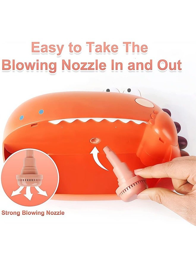 YelaJoy Bath Toy, Bubble Machine Bath Toy for Children, Automatic Silent Bubble Blower with Musical Children's Rhymes Bath Bubble Machine Bubble Machine(Orange) - Image 5