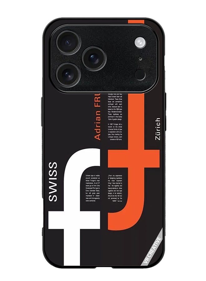 VR CREATIVE Protective Case Cover For Apple iPhone 17 Pro Max Swiss Zurich Design Multicolour