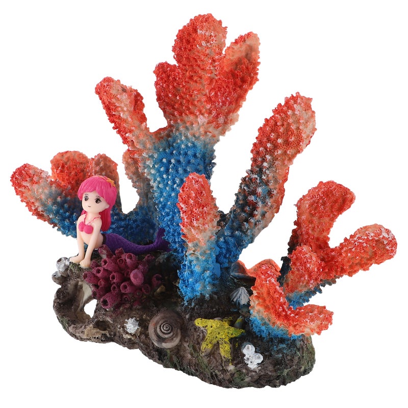 Artificial Aquarium Coral Realistic Resin Fish Ornaments Ocean Themed Landscape Decoration Fish Accessories - Image 1