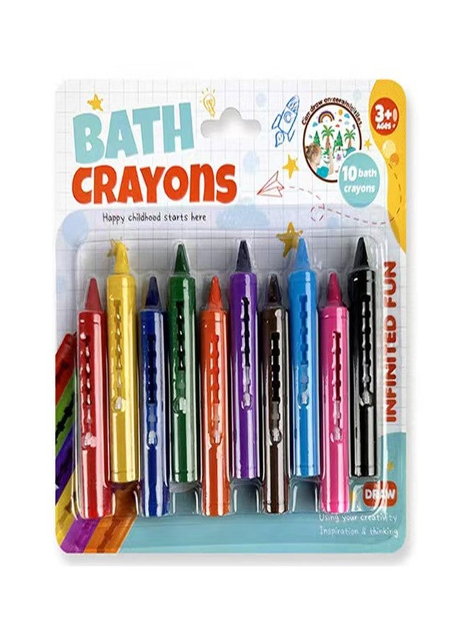 Cosaway Bath Crayons Toddler Bath Toys, 10Packs - Image 1