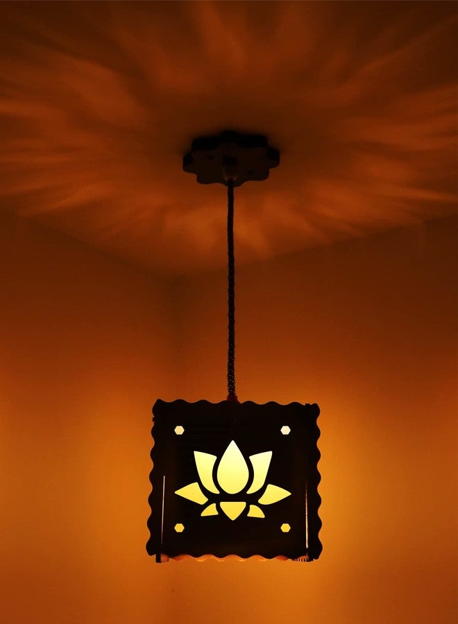 AMBVIN ® 536 Magnificent Ceiling Hanging Lamp Indoor Decor Lights with Gold Bulb for Home,Living Room Pendant Lamp Shade - Image 1