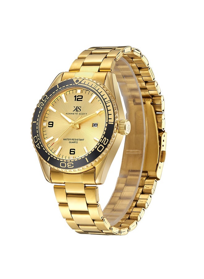 كينيث سكوت ساعة يد رجالية من الستانلس ستيل بعقارب - -  مم - Image 3