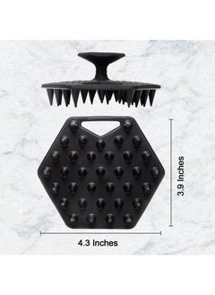 MANEJACK Scalp Exfolizator Tool for Beard Growth, Silicone Mustache Shampoo Comb for Men w/Flexible &Soft Bristles Shower Brush, Scrubber for Dandruff Removal  - Image 5