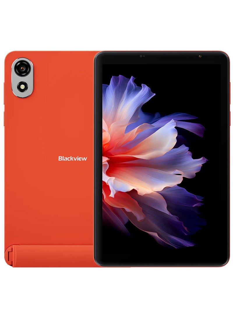 بلاكفيو زينو 1 جهاز لوحي 8 بوصة بمعالج يوني سوك تايجر T615 ثماني النواة 6GB+256GB 6000mAh 4G مع حامل جهاز لوحي مجاني - برتقالي - Image 1