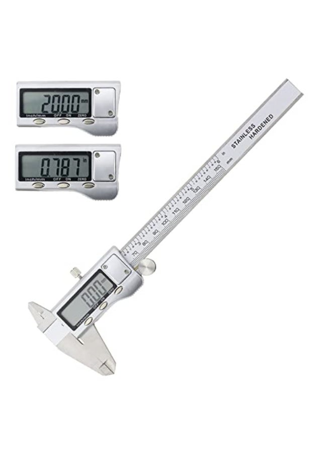 Digital Calipers .6-8 inch/150-200mm Micrometer Measuring Tool, Electronic Digital Caliper With Stainless Steel Body,mm/Inch Conversion, Auto Off Featured Vernier Caliper. - Image 1