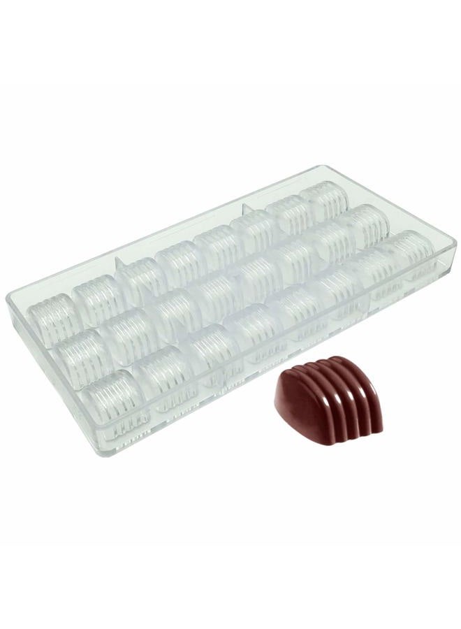 Goldbaking Screw Thread Shaped Candy Mould DIY Polycarbonate Chocolate Mold Jelly Mould Baking Tray - Image 1