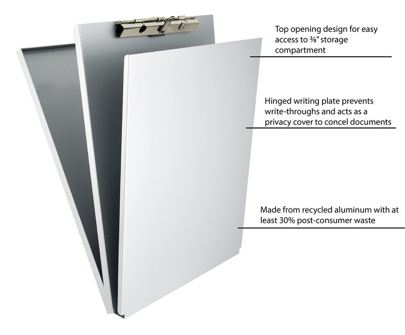 Saunders Recycled Aluminum A-Holder Form Holder â€“ Letter Size Form Holder with Hinged Writing Plate. Office Supplies - Image 5