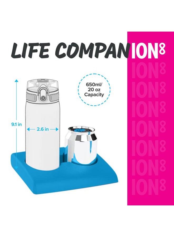 ion8 زجاجة ماء نحيفة 500 مل من ION8 مقاومة للتسرب وخالية من BPA - يونيكورن - Image 2