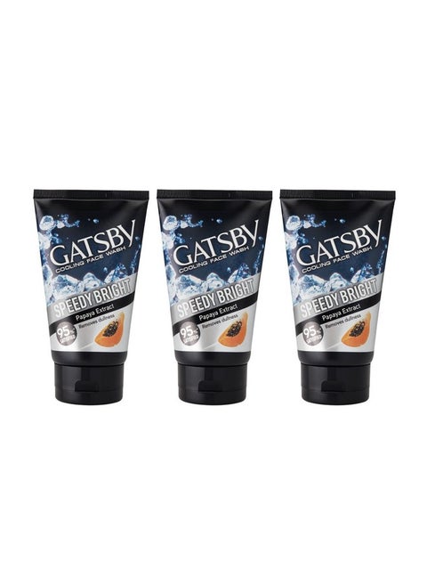 Cooling Face Wash - Clear Whitening, 50Gm Each Pack Of 3 For Men