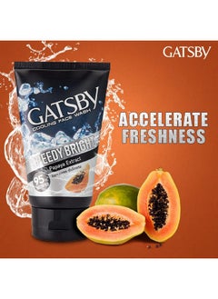 GATSBY Cooling Face Wash - Clear Whitening, 50Gm Each Pack Of 3 For Men  - Image 3