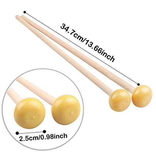 Mr.Power Xylophone Mallets Vibraphone Glockenspiel Mallets Maple Wood Percussion Sticks - Image 3