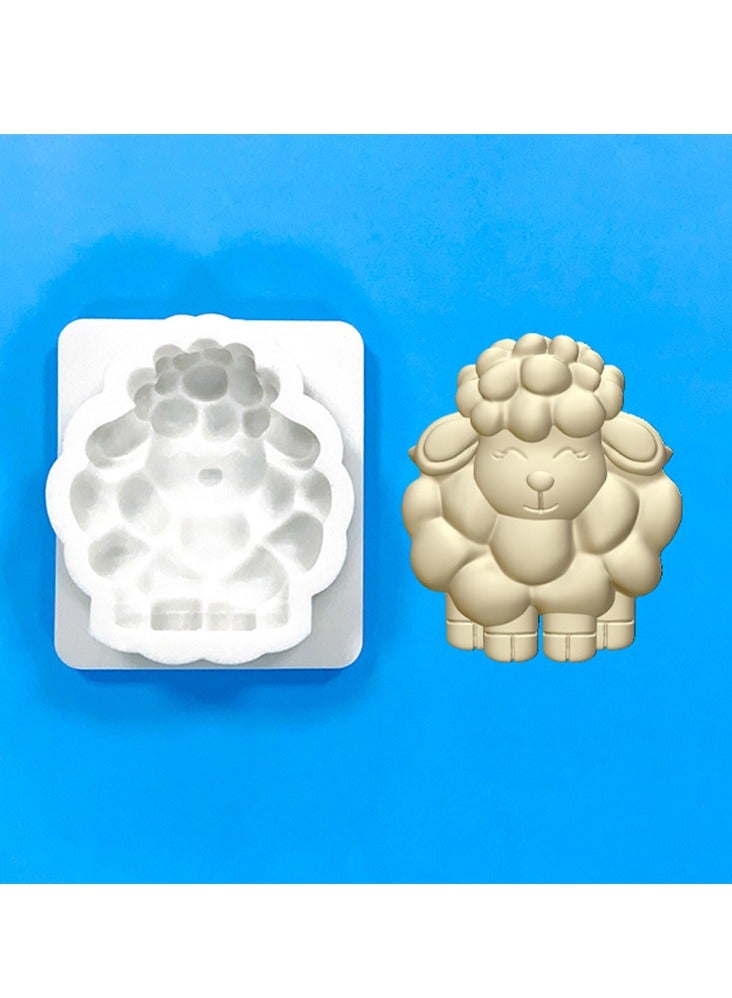 3D animal Sheep silicone mold cake decoration Goat Fondant chocolate cake candy mold SL-3768-3