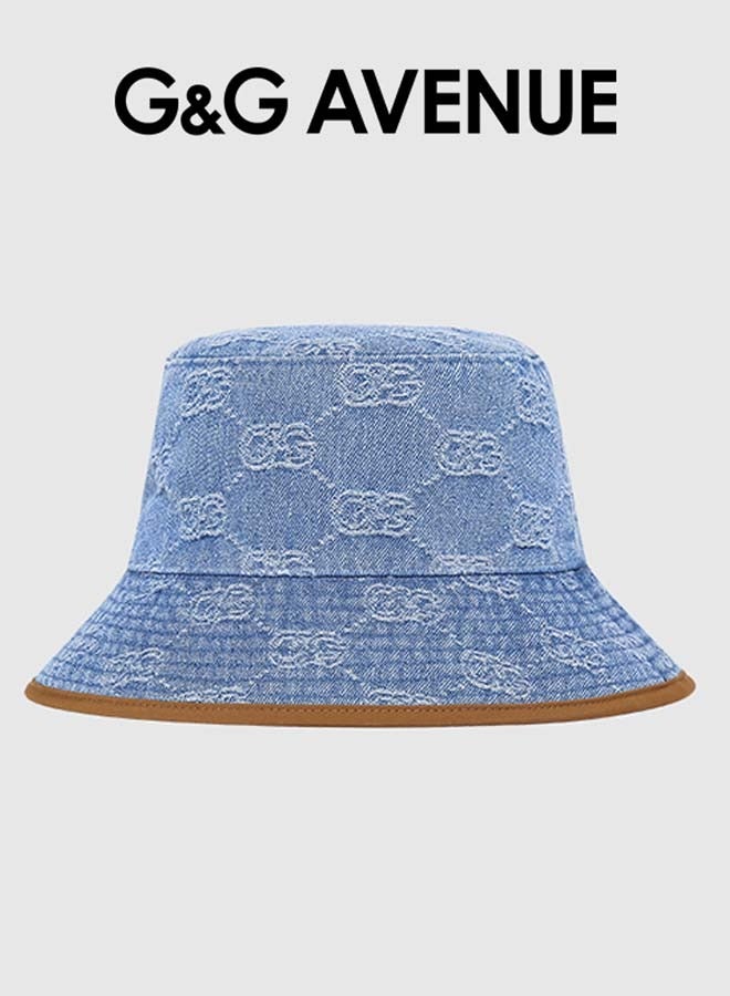 G&G AVENUE Vintage 100% Cotton Canvas Denim Bucket Hat Casual Outdoor Fishing Hiking Safari Boonie Hat - Image 1