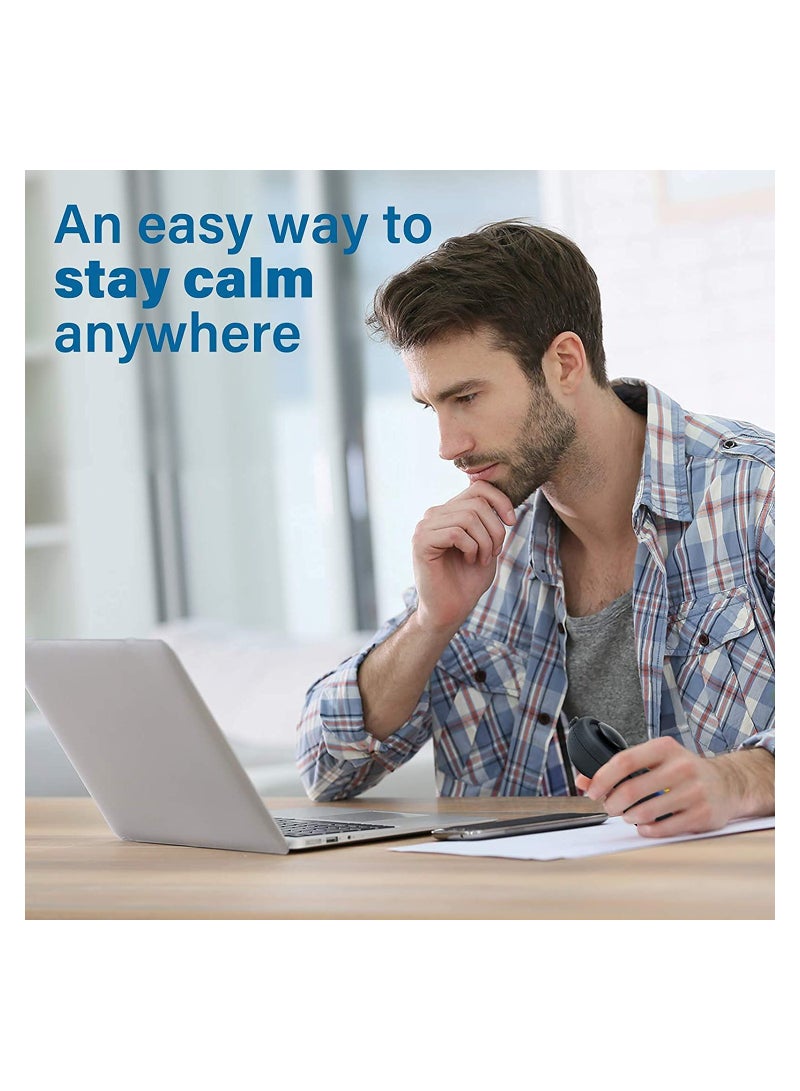 Excefore Fidget Pad Toy for Anxiety and Stress Relief 8 Fidget Features Cube with Silent Button ABS Plastic Fidget Controller Pad Cube for Kids and Adults (Black) - Image 5