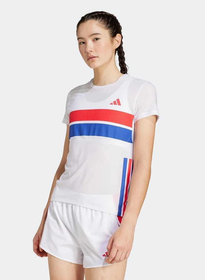 اديداس تيشيرت أديداس أديزيرو ريترو للجري