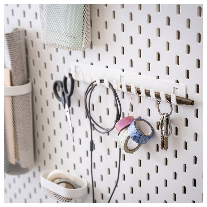 Skadis Pegboard Hook Rack, White Steel, 28 cm - Image 2