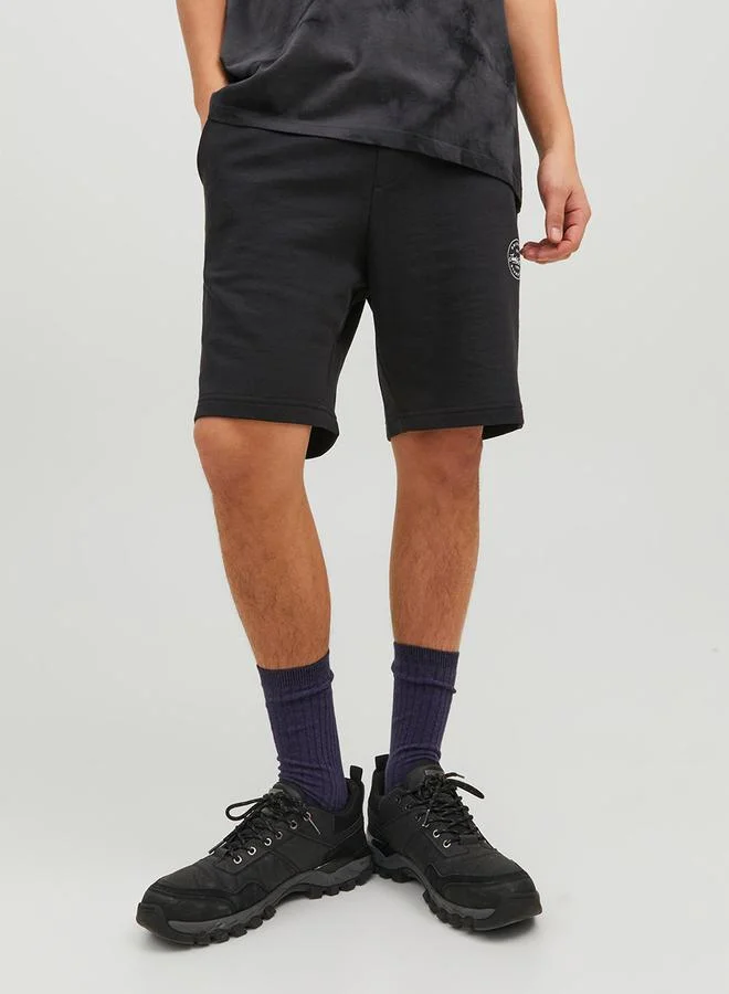 JACK & JONES Logo Print Shorts with Drawstring
