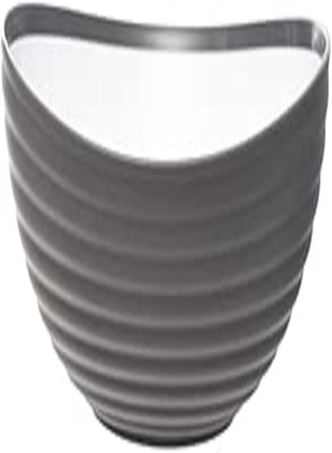 Aksa 1325/06/1240 Solo Plastic Oval Bowl - Dark Grey