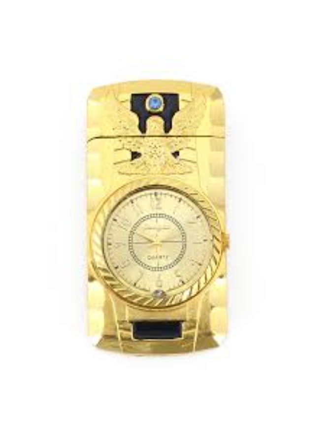 ولاعة بوتان معدنية مقاومة للرياح، تعمل بالحقن المباشر مع إمكانية تبديل اللهب المكشوف، ولاعة ثنائية اللهب، ولاعة غاز قابلة للتعديل، ولاعة بوتان تعمل بالغاز النفاث، ولاعة ذهبية للتخييم - Image 2