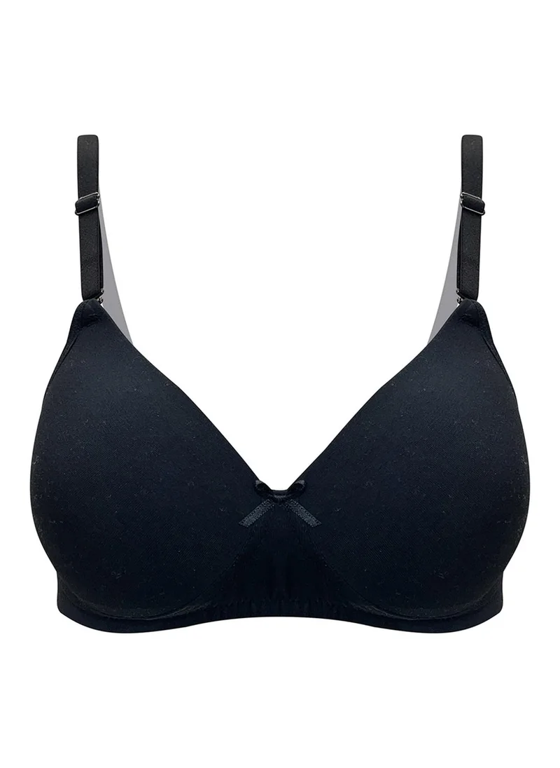 كلوفيا Clovia Padded Non-Wired Full Coverage Multiway T-shirt Bra in Black - Cotton