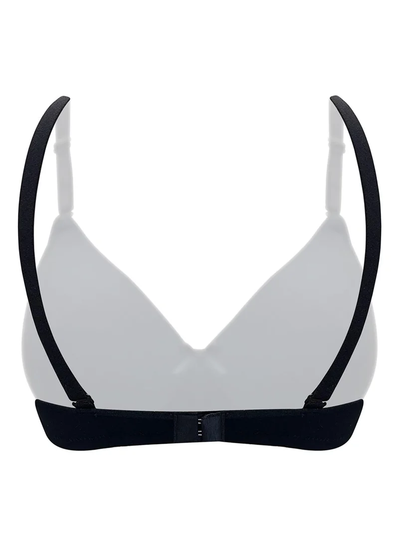 كلوفيا Clovia Padded Non-Wired Full Coverage Multiway T-shirt Bra in Black - Cotton