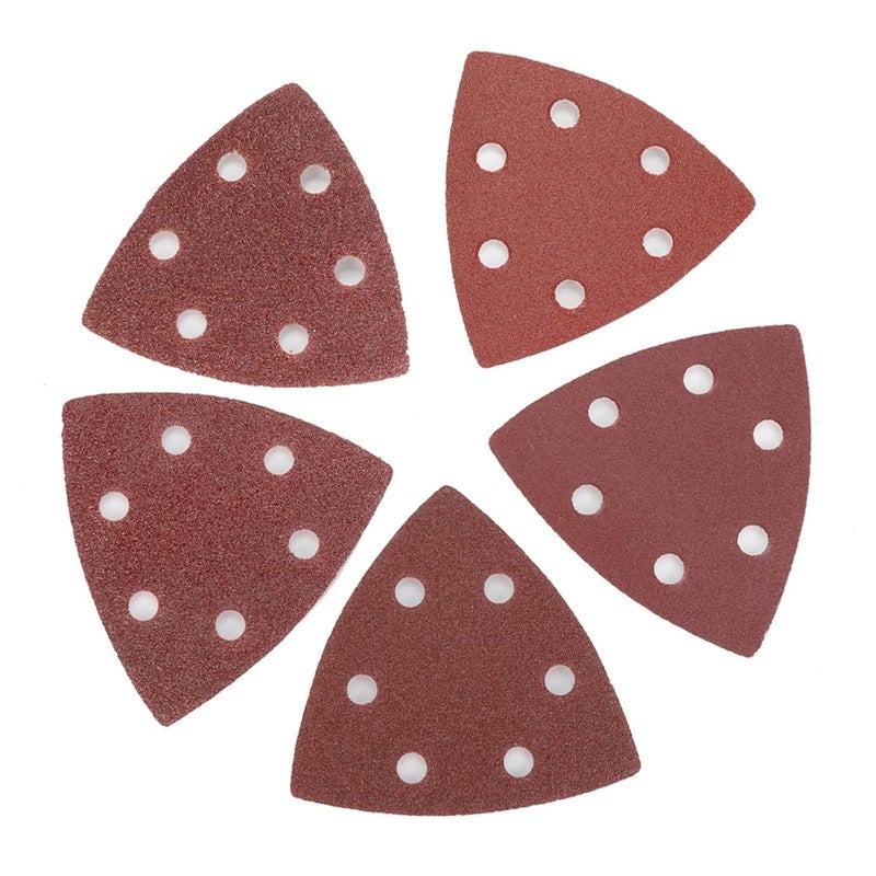 Mouse Sander Sandpaper 101PCS 6Holes Mouse 60/80/120/180/240Grits Paper Detail Sanding Sander Sander PSM Triangular Sandpaper Detail Multi - Image 4