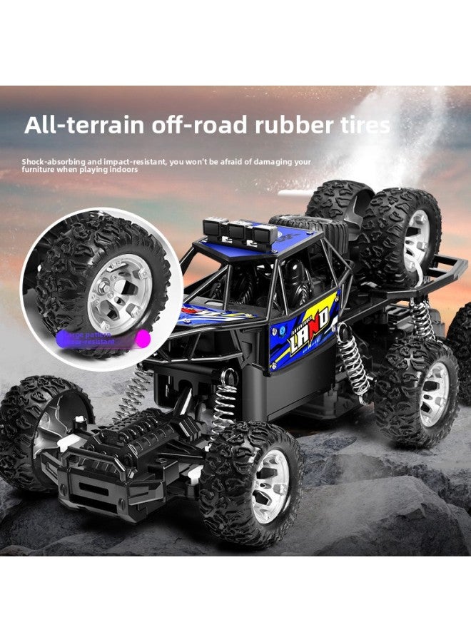 Children's Off-road Remote Control Car Eight-wheel Alloy High-speed Four-wheel Drive Climbing Car Electric Car Boy Toy Gift Box-Color:Alloy Eight-wheel Remote Control Car 【30cm Black】-Proportion:【en - Image 4