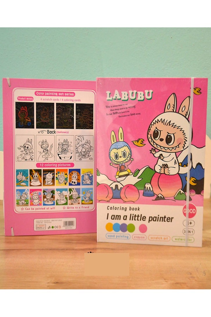 مونسترز كتاب تلوين للأطفال، 38 قطعة، (لابوبو) - Image 1