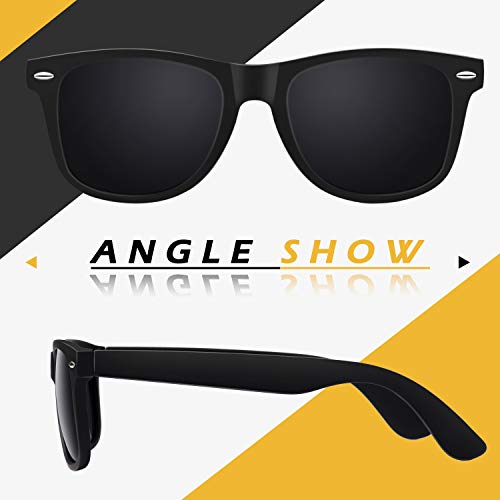 LINVO Polarized Sunglasses for Men Women Driving Sun glasses Shades 80's Retro Style Square - Image 3