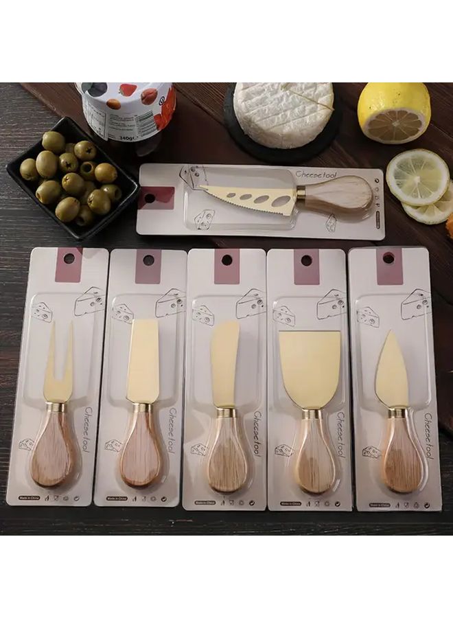 Acacia Wood Stainless Steel Cheese Knife For Cheese Tasting And Serving - Image 2