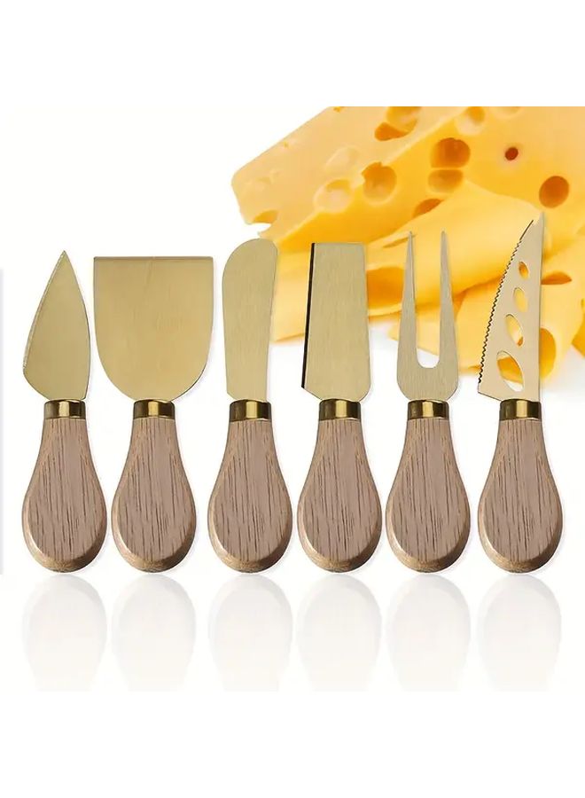 Acacia Wood Stainless Steel Cheese Knife For Cheese Tasting And Serving - Image 4
