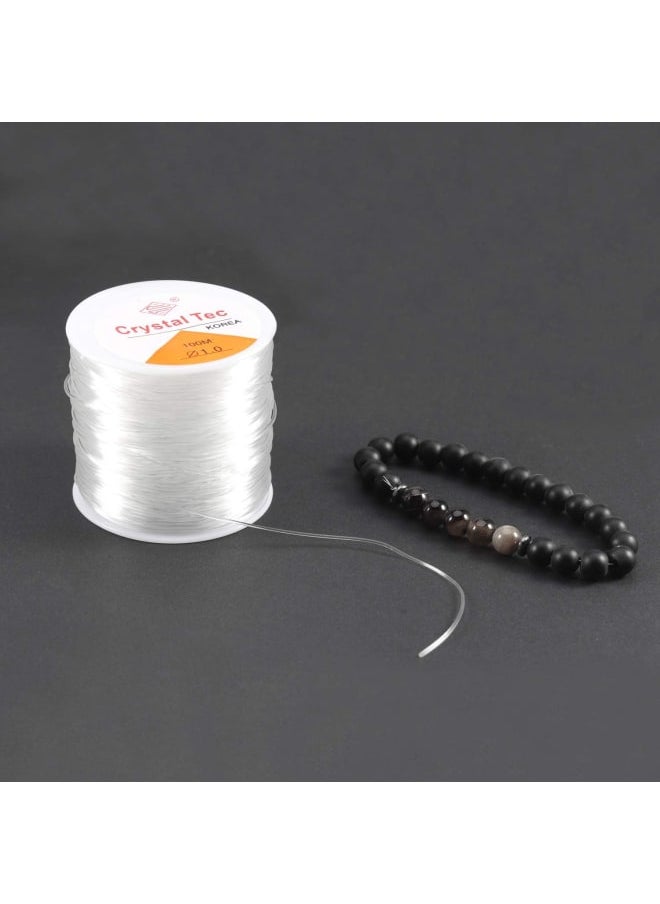 Generic - 0.8/1.0/1.2/1.5mm Elastic String for Bracelets - Elastic Cord Stretchy Bead String - Stretch Cord for Bracelets, Beading and DIY Jewelry Making (1.5mm/20M) - Image 1