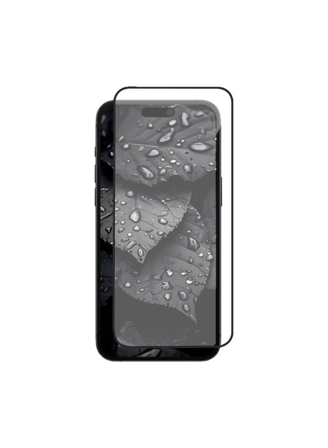 أكسسور  واقي شاشة لهاتف iPhone 15 Pro (مقاس 6.1 بوصة) - زجاج مقوى فائق الشفافية (HD)، صلابة 9H ومقاومة للخدوش، سهل التركيب وخالٍ من الفقاعات، فائق النحافة وعالي الحساسية للمس، واقٍ للشاشة مضاد لبصمات الأصابع. - Image 1