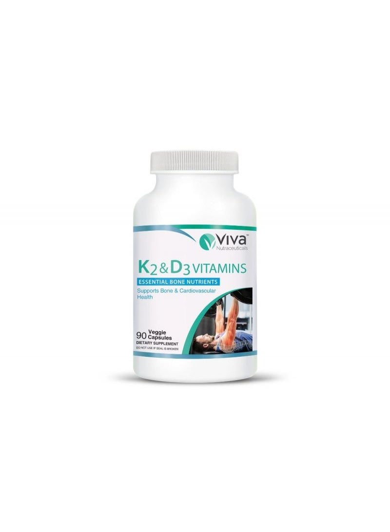 VIVA K2 & D3 VITAMINS 90 TABLETS