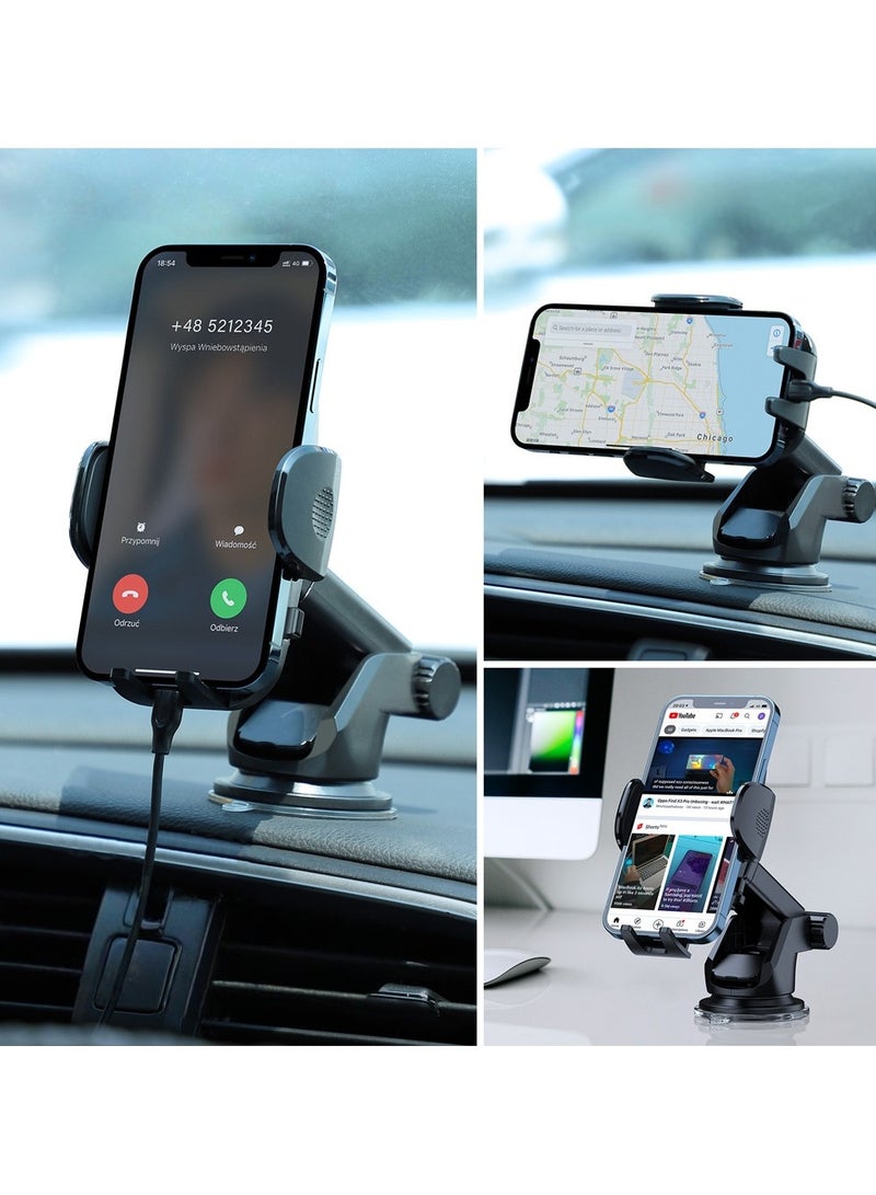 General New high-end car mobile phone holder car suction cup multi-function instrument panel center console navigation mobile phone holder  - Image 3