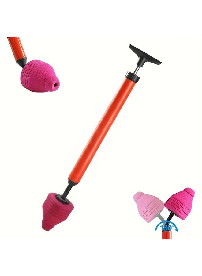 45 Degree Angle High Pressure Toilet Plunger 2pcs Powerful Air Drain Blaster for Sinks - Image 2