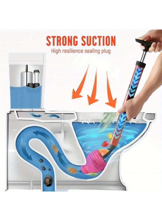 45 Degree Angle High Pressure Toilet Plunger 2pcs Powerful Air Drain Blaster for Sinks - Image 3