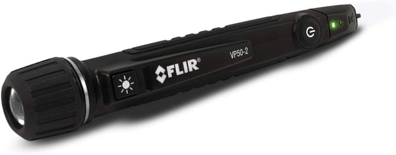 Flir VP50-2 CAT IV Non-Contact Voltage Detector, Featuring Light, Vibration, and Beeper Feedback Alarms and a Powerful LED Flashlight - Image 2