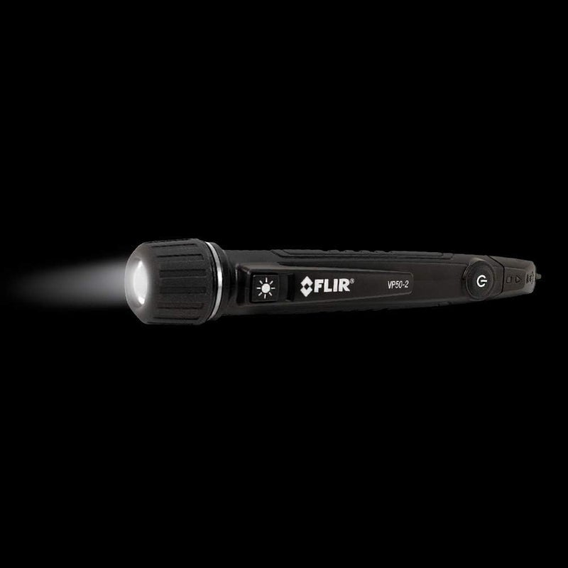 Flir VP50-2 CAT IV Non-Contact Voltage Detector, Featuring Light, Vibration, and Beeper Feedback Alarms and a Powerful LED Flashlight - Image 3