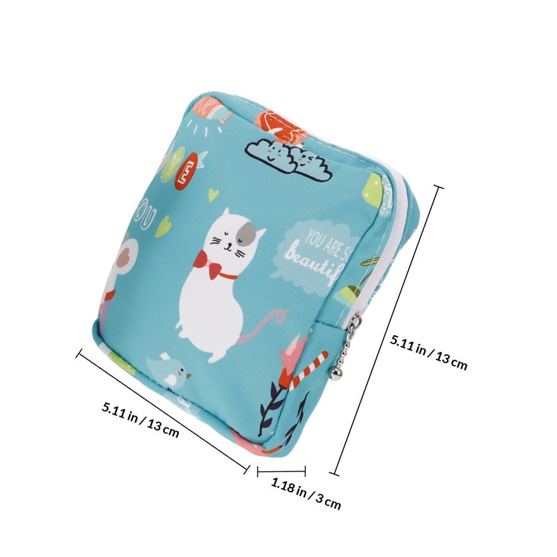 4Pcs Portable Napkin Storage Bags Travel Napkin Bags (Assorted Color) - Image 2