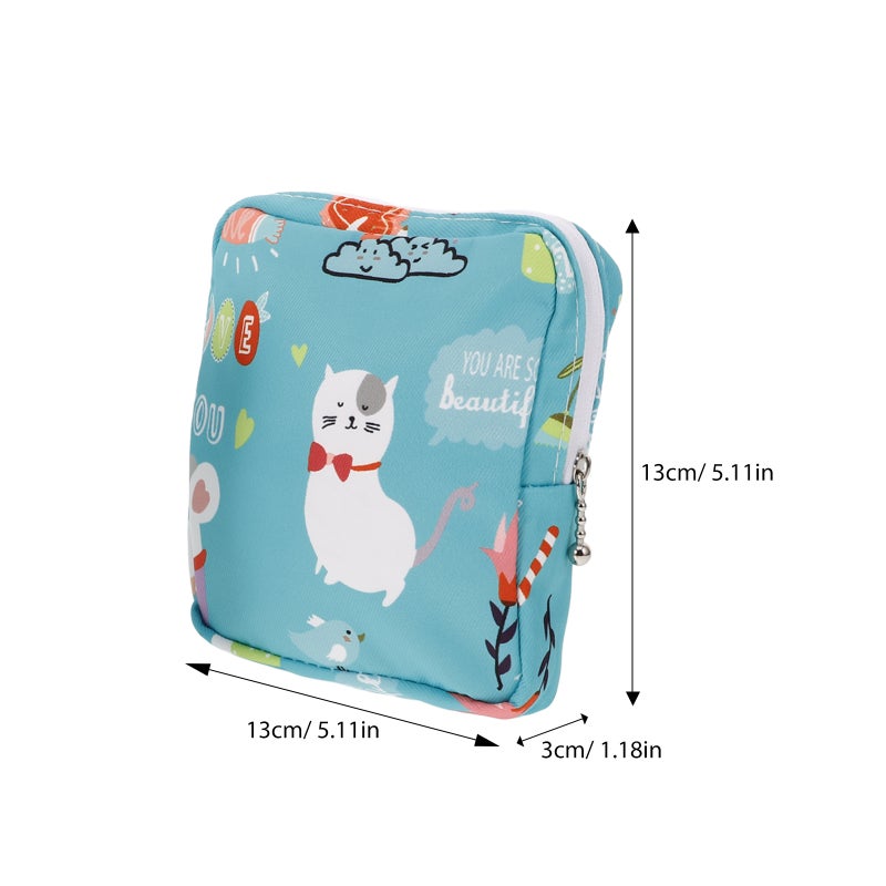 4Pcs Portable Napkin Storage Bags Travel Napkin Bags (Assorted Color) - Image 4