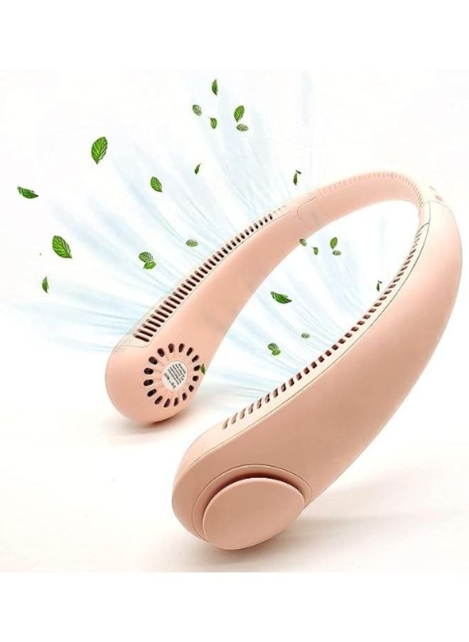 Generic USB Rechargeable Portable Neck Fan with 3 Wind Speed for Traveling Office Sports  - Image 1