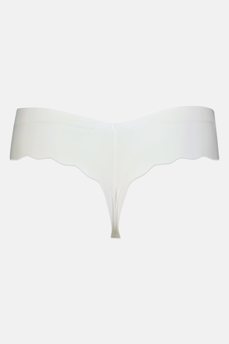 bebe Women 3 Pieces Solid Laser Cut String Panties, Multicolor - Image 5