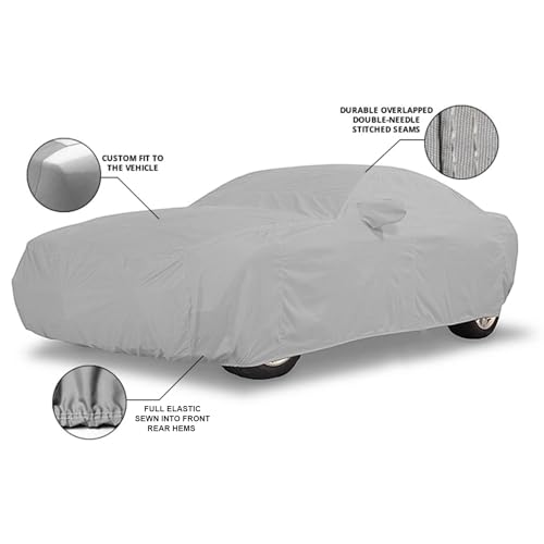 AEGIS All Weather Protection N-Series Grey Car Cover for TATA Punch | Anti Dust, 100% Waterproof, Durable, Heat Resistant, UV Proof - Triple Stitched Elastic Grip with Mirror Pocket - Image 2