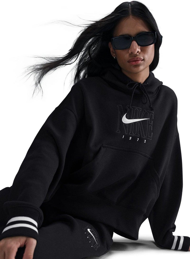 NIKE Phoenix Fleece Oos GX Po Hoodie Kadın Sweatshirt - Image 3