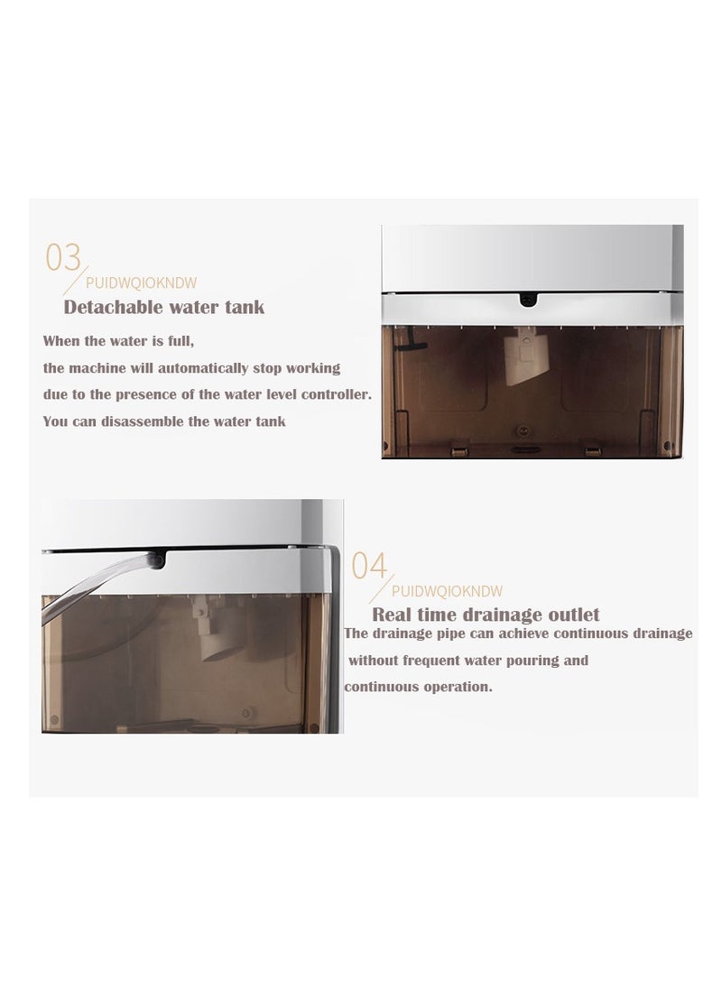 Arabest - Home Dehumidifier, Ultra Quiet Auto Shut Off, Portable Small Compact Dehumidifier, Two Modes and Humidity Control, Ultra Quiet Dehumidifier, 2200ML Water Tank (White A) - Image 1