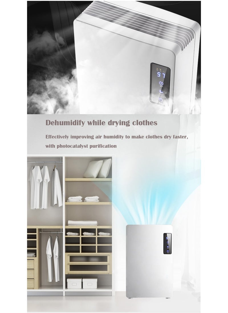 Home Dehumidifier, Ultra Quiet Auto Shut Off, Portable Small Compact Dehumidifier, Two Modes and Humidity Control, Ultra Quiet Dehumidifier, 2200ML Water Tank (White A) - pzsku/ZB4AC07923AEBB6559554Z/45/_/1698220976/5843005d-3b83-43d3-9ab0-57654b8b5f03