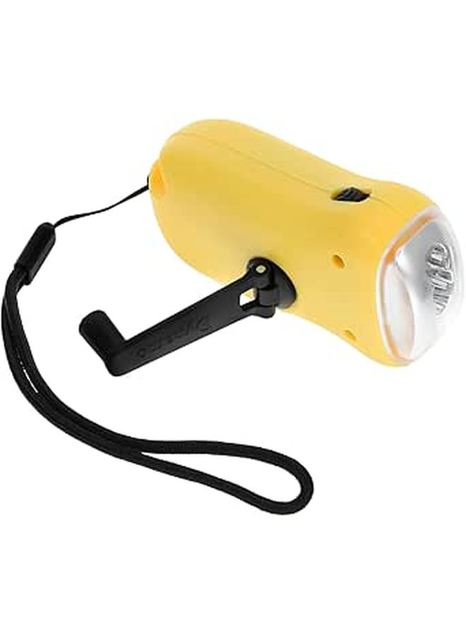 Solar Power Hand Crank Flashlight Rechargeable LED Lantern Portable Emergency Light for Outdoor Camping Hiking Survival - Image 1