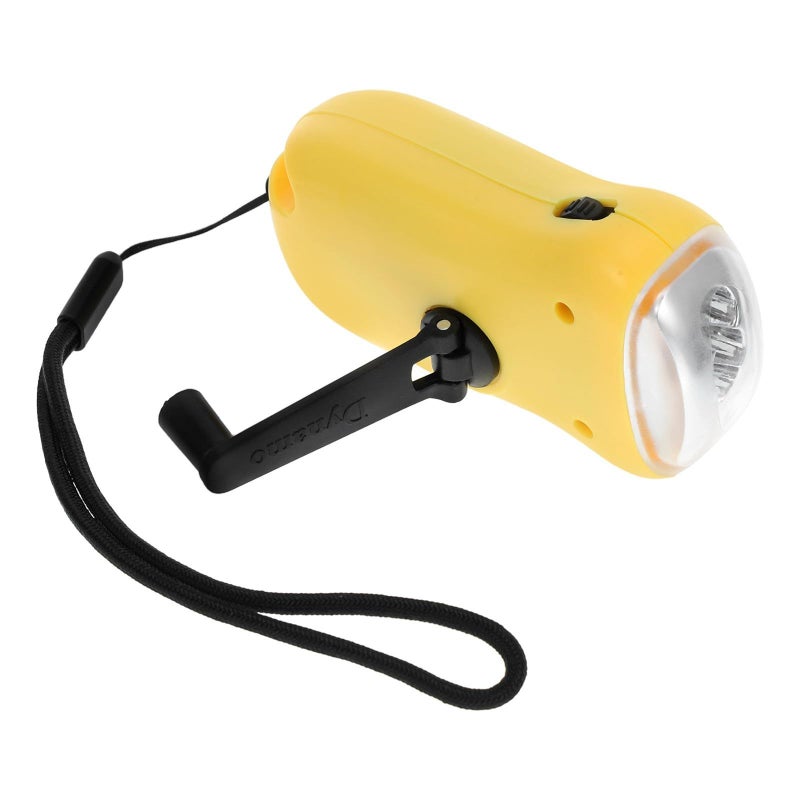 Solar Power Hand Crank Flashlight Rechargeable LED Lantern Portable Emergency Light for Outdoor Camping Hiking Survival - Image 2
