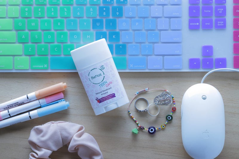 بينات All Natural Deodorant For Teen Girls 100% Natural Aluminum-Free Carcinogen Free Kids Deodorant For Girls Clinically Proven To Be Safe For Children and Teenagers - Image 4